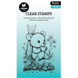 Transp.razítko - Tea bear Essentials nr.848 (SL)