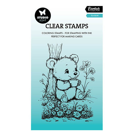 Transp.razítko - Tea bear Essentials nr.848 (SL)