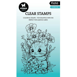 Transp.razítko - Floral cat Essentials nr.850 (SL)