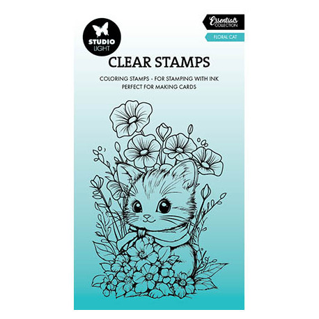 Transp.razítko - Floral cat Essentials nr.850 (SL)
