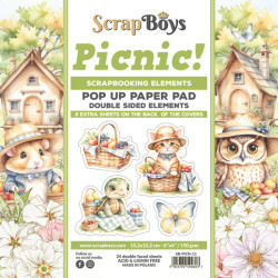Sada papírů k vystřihování Picnic! 15,2x15,2 (ScrapBoys)