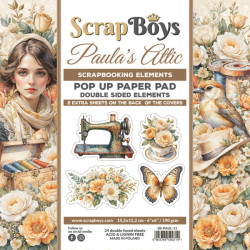 Sada papírů k vystřihování Paula's Attic 15,2x15,2 (ScrapBoys)