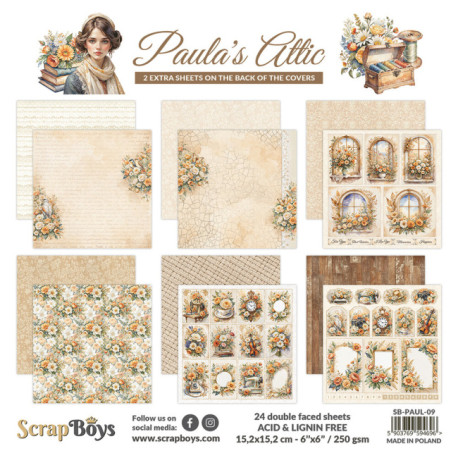 Sada papírů Paula's Attic 15,2x15,2 (ScrapBoys)