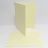 Přáníčko a obálka 5x7 Inch pastelová světle žlutá