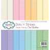 Sada papírů 20,3x20,3 150g Dots 'n' Stripes (Creative Expressions)
