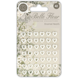 Samolepicí enamelky Srdíčka Belle Fleur (CC)
