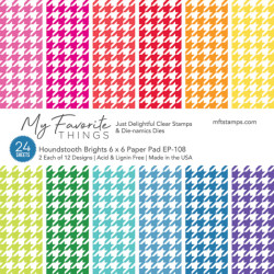 Sada papírů 15x15 Houndstooth Brights (MFT)
