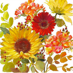 Slunečnice, gerbera 33x33