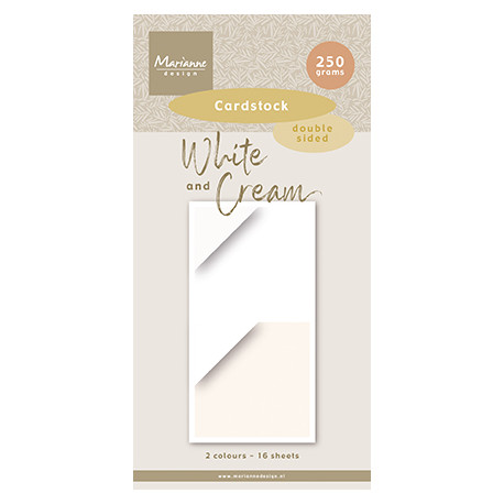 Sada papírů 15x30 White & cream, 250g (MD)