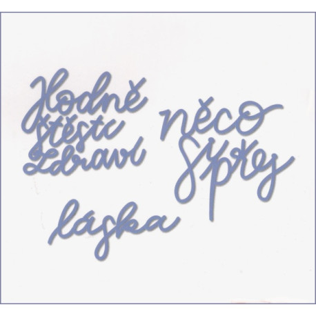 Vyřezávací šablony - Něco si přej, a další