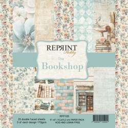 Sada papírů 15x15 170g The Bookshop (REPRINT)