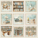 Sada papírů 15x15 170g The Bookshop (REPRINT)