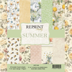 Sada papírů 15x15 170g Summer (REPRINT)