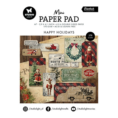 Mini Paper Pad Happy Holidays Essentials nr.323 (SL)