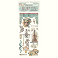 Transfer Stamperia 10x21,6cm - Venice City of Art, masky (DFLRB167)