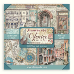 Sada papírů MAXI 20,3x20,3 190g Venice City of Art (SBBSXB14)