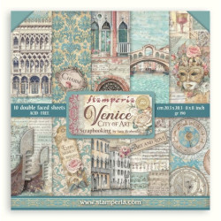 Sada papírů 20,3x20,3 190g Venice City of Art (SBBS128)