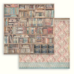 Venice City of Art, staré knihy 30,5x30,5 scrapbook