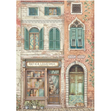 Papír rýžový A4 Venice City of Art, antikvariát