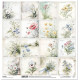 Květiny ve stylu shabby chic, polní kvítí - scrap.papír 31x32cm (ITD)