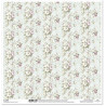 Květiny ve stylu shabby chic, plané růže - scrap.papír 31x32cm (ITD)