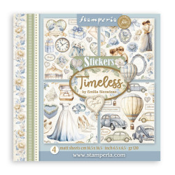 Sada samolepek Timeless 16,5x16,5cm (Stamperia)