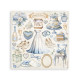 Sada samolepek Timeless 16,5x16,5cm (Stamperia)