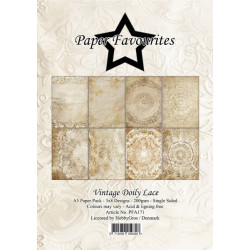 Sada papírů A5 Vintage Doily Lace (PF)