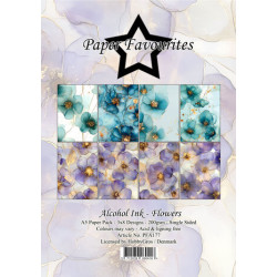 Sada papírů A5 Alcohol Ink Flowers (PF)