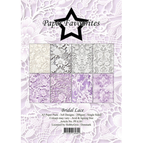 Sada papírů A5 Bridal Lace (PF)