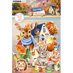 Sada papírových výseků Leaves, animals & houses Charming Autumn nr.28 (SL)