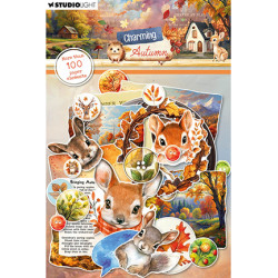 Sada papírových výseků Labels, images & animal heads Charming Autumn nr.29 (SL)