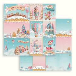 Candy Christmas, 9 karet 30,5x30,5 scrapbook