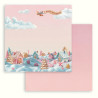 Candy Christmas, vesnička 30,5x30,5 scrapbook