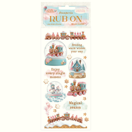 Transfer Stamperia 10x21,6cm - Candy Christmas, sněžítka (DFLRB174)