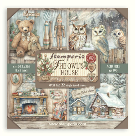 Sada papírů MAXI 20,3x20,3 190g The Owl's House (SBBSXB16)