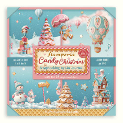 Sada papírů MAXI 20,3x20,3 190g Candy Christmas (SBBSXB15)
