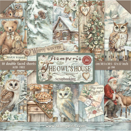 Sada papírů 30,5x30,5 190g The Owl's House (SBBL174)