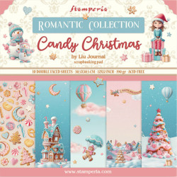 Sada papírů 30,5x30,5 190g Candy Christmas (SBBL173)