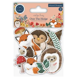 Dřevěné výřezy barevné - Over The Hedge (Craft Consortium)