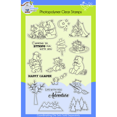 Razítka Camping Critters (Lil' Bluebird Designs)