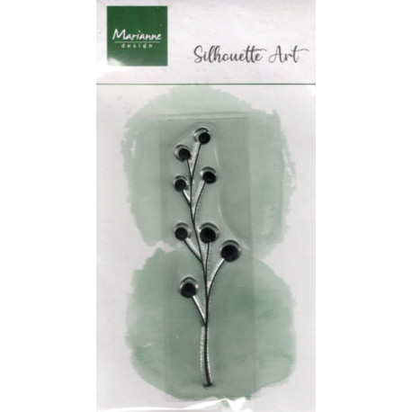 Transp.razítko - Siluety, bobule (MD)