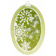 Vyřezávací šablony - Christmas Oval Snow Shaker Essentials (SL)