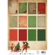 Sada papírů na pozadí A4 Vintage Christmas Essentials nr. 372 (SL)