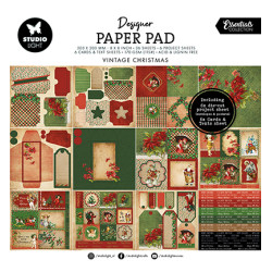 Sada papírů 20x20 Vintage Christmas Essentials nr. 373 (SL)