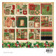 Sada papírů 20x20 Vintage Christmas Essentials nr. 373 (SL)