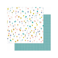 Scrapbookový papír 30,5x30,5 - Pojďme slavit, 06 balónky