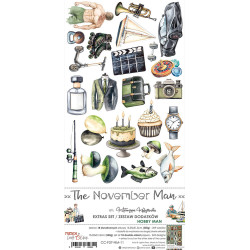 The November Man Extras Set Hobby Man - sada k vystřihování (Craft O'Clock)
