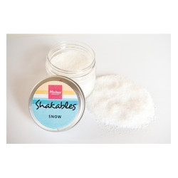 Směs třpytek Sníh do chrastících přáníček, 30g (MD)