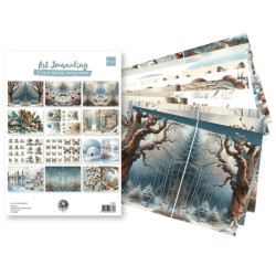 Papíry A4 Art Journaling Winterset by Fairybells (MD)